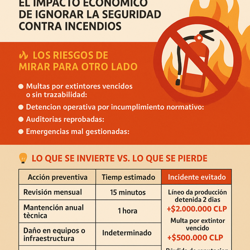 ¿Cuánto cuesta no prevenir? El impacto económico de ignorar la seguridad contra incendios
