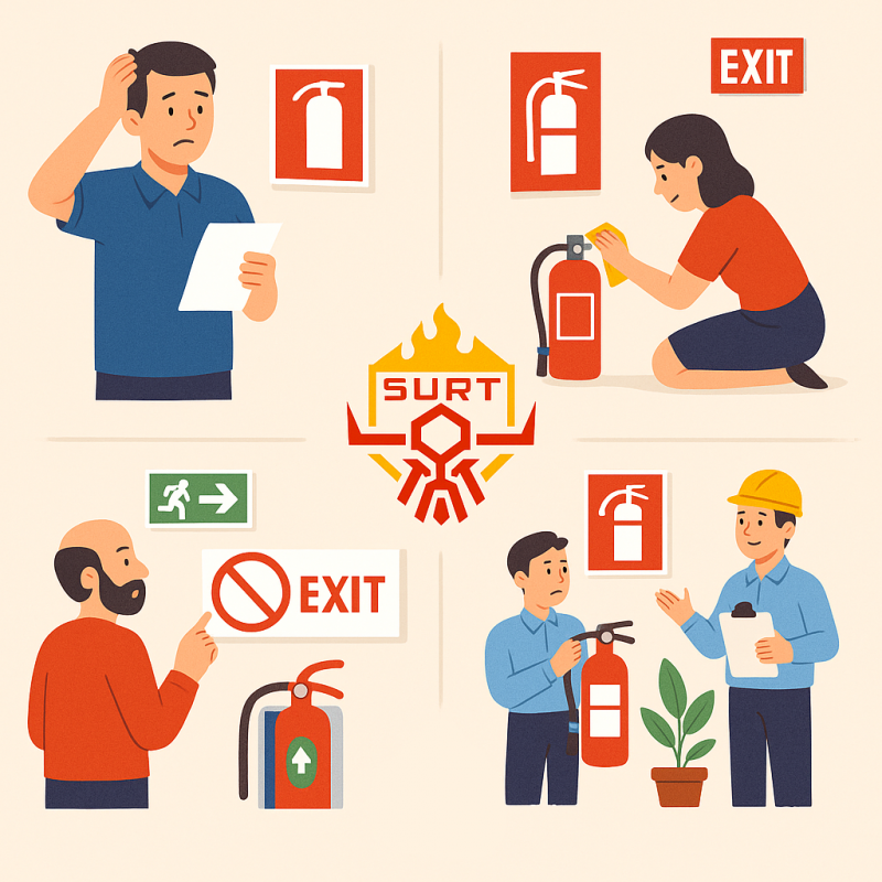 Señalización contra incendios: errores frecuentes en empresas