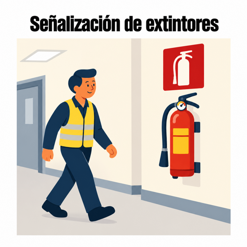 Señalización de extintores: por qué la visibilidad forma parte de una buena protección contra incendios